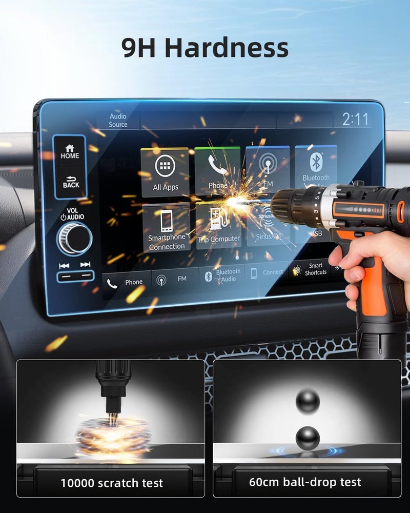 LANGBEAN Screen Protector for 2025 2024 2023 Honda HRV EX-L 9 inch Infotainment Touch Screen, HD, High Sensitivity, 9H Tempered Glass Car Screen Protector, HRV Accessories - Image 5